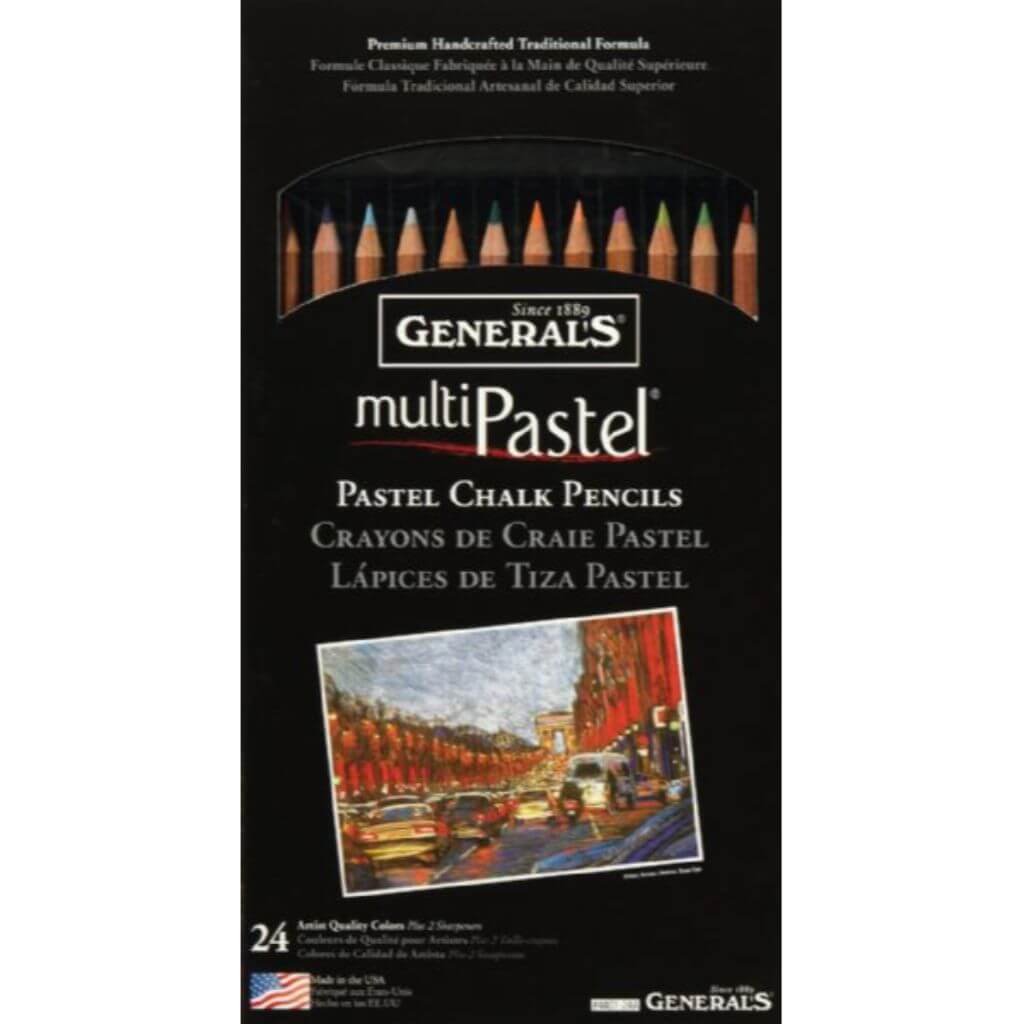 Multi-Pastel Pencil 24pc