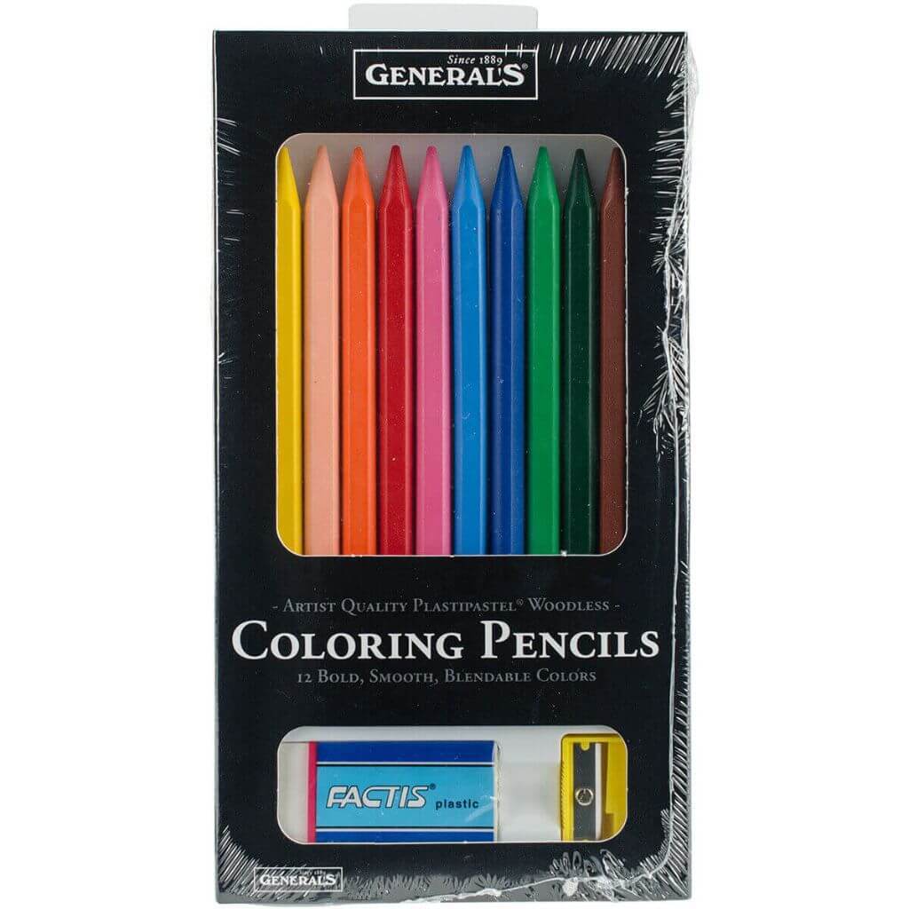 Colored Pencil Plastipastel 12pc