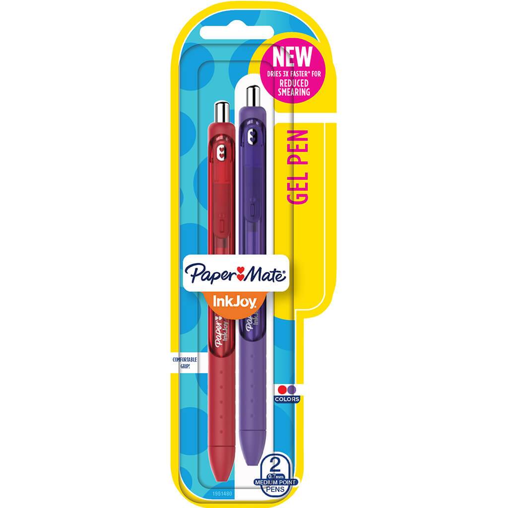 Papermate InkJoy Gel Pens Medium Point Assorted Color Set of 2