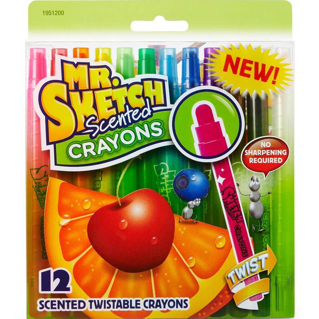 Mr. Sketch Scented Twistable Crayons Set of 12