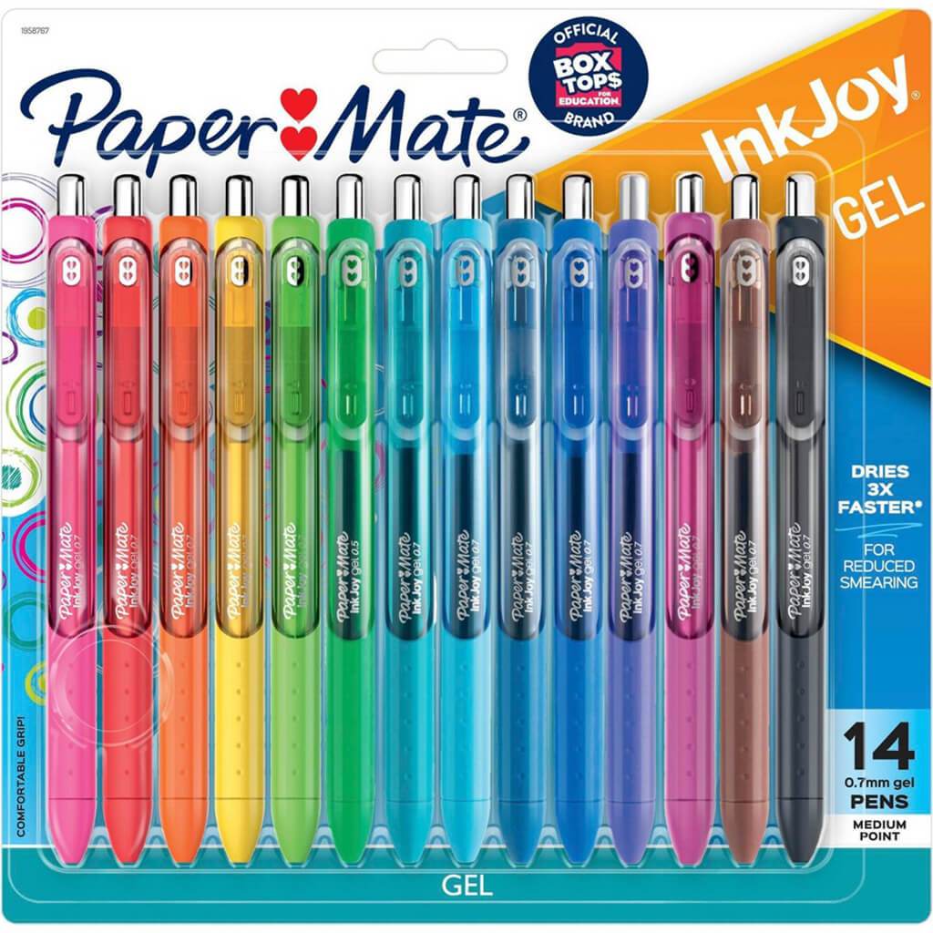 Papermate InkJoy Gel Pens Medium Point Assorted Color Set of 14