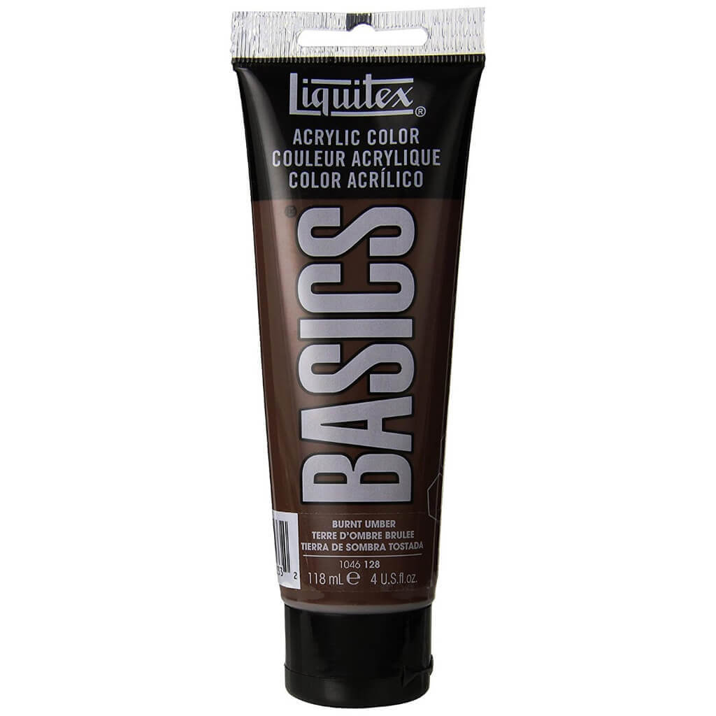 BASICS Acrylic Color 4oz Burnt Umber