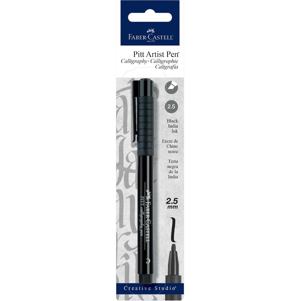 Calligraphy Artist Pen Pitt 2.5mm Black Chisel