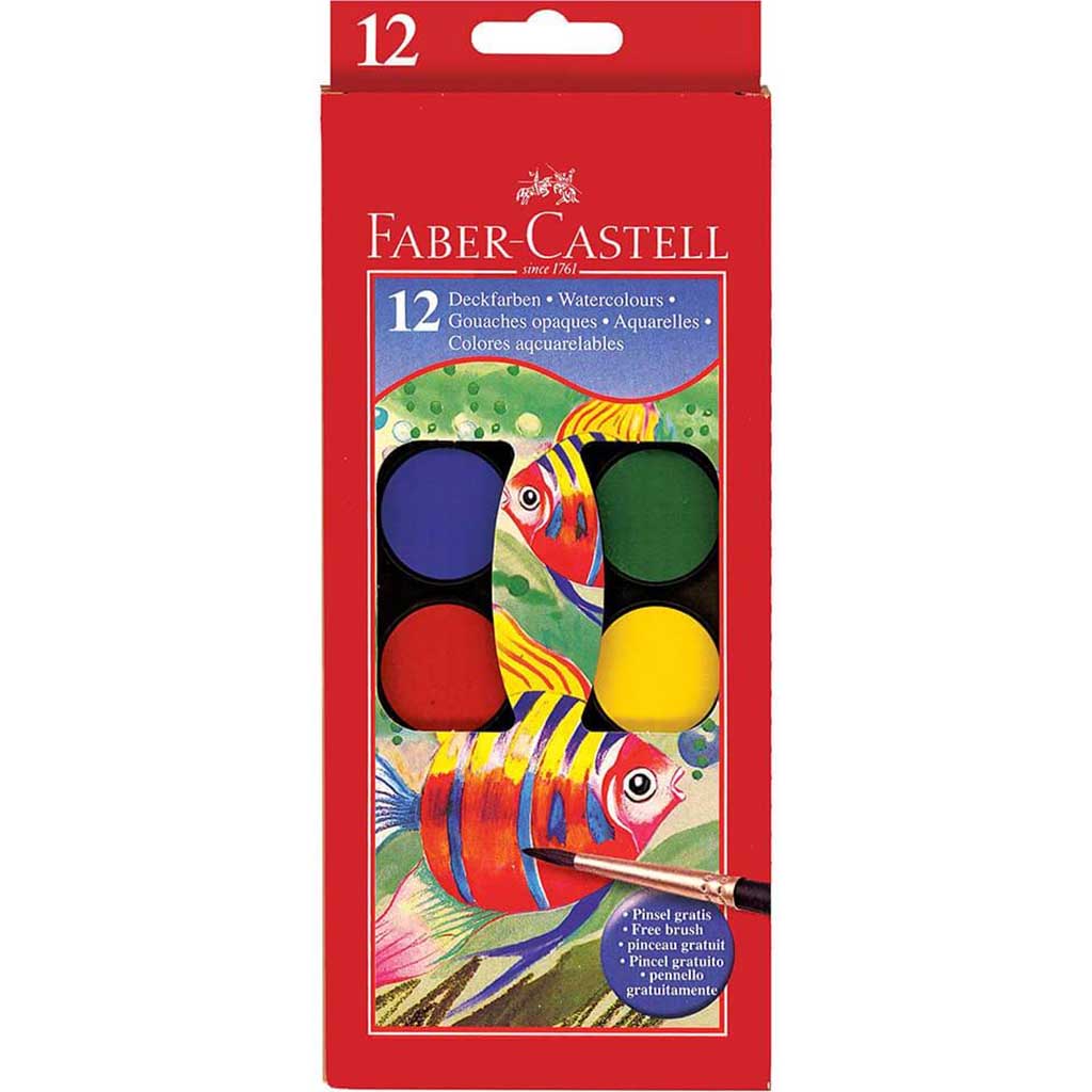 Faber Castell Watercolor Paint Set of 12