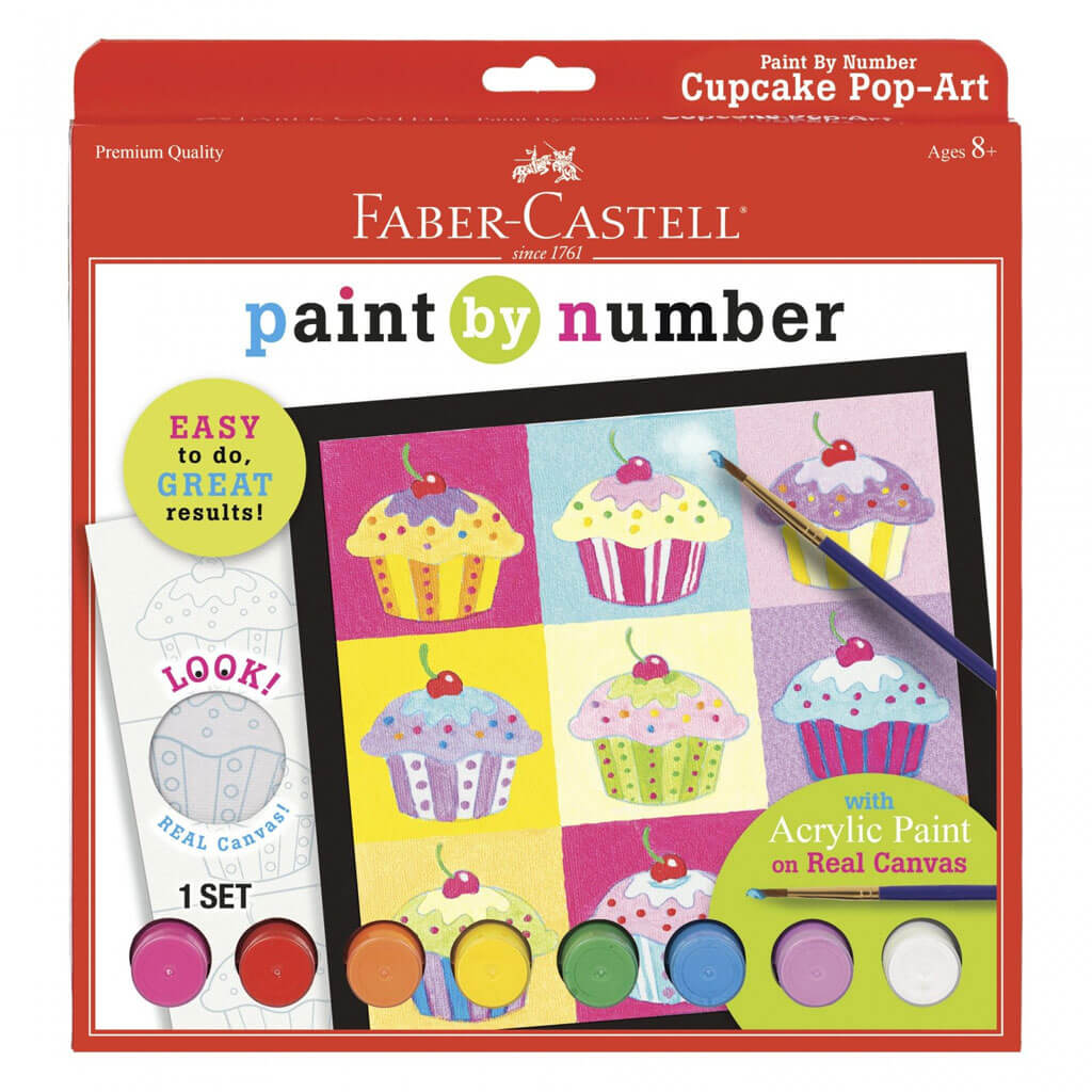 Faber Castell Paint by Number Cupcake Pop Art
