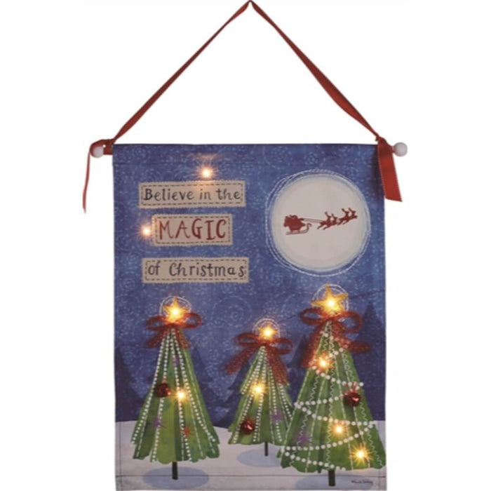 Canvas Led Believe Banner 