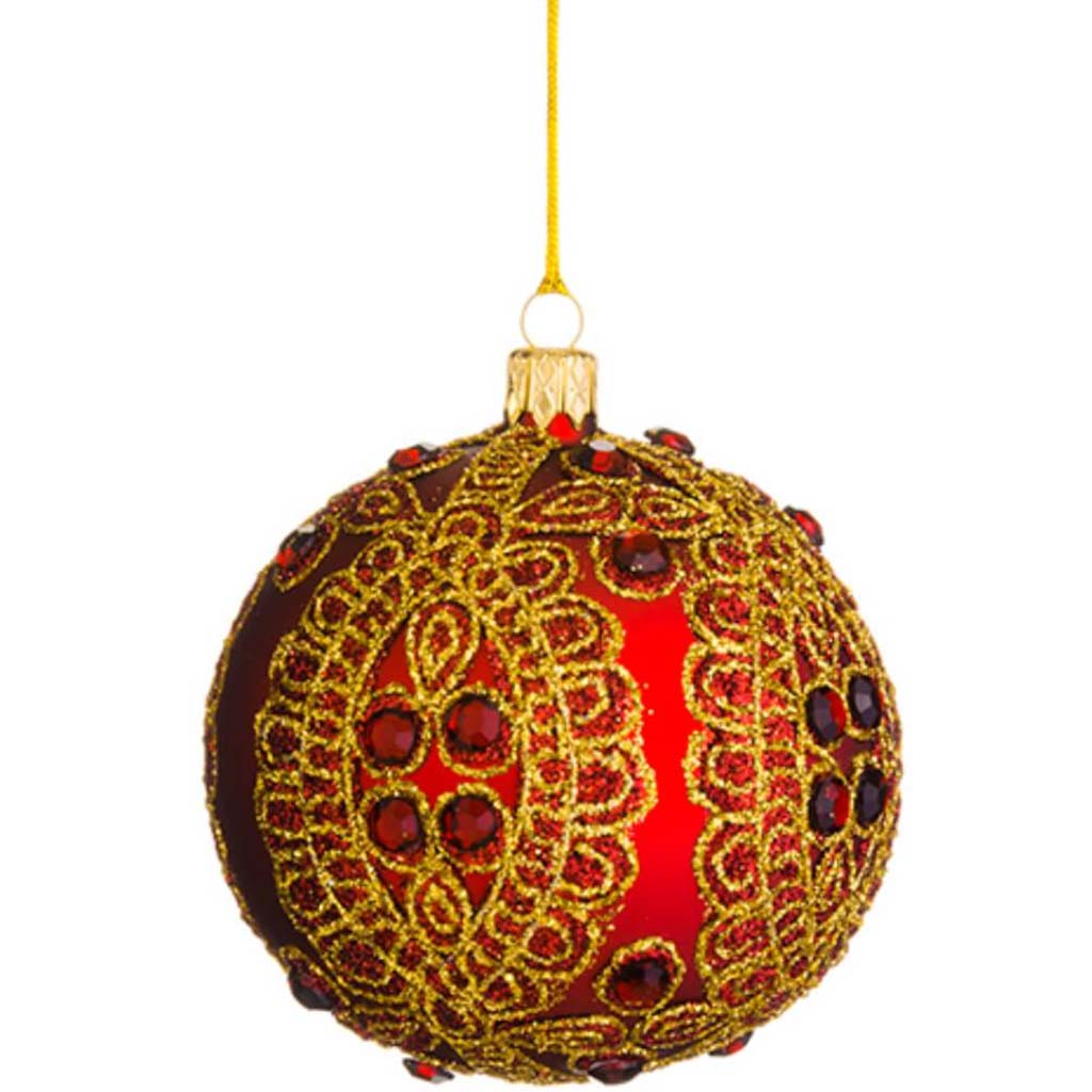 Marsala Glass Ball Ornament 