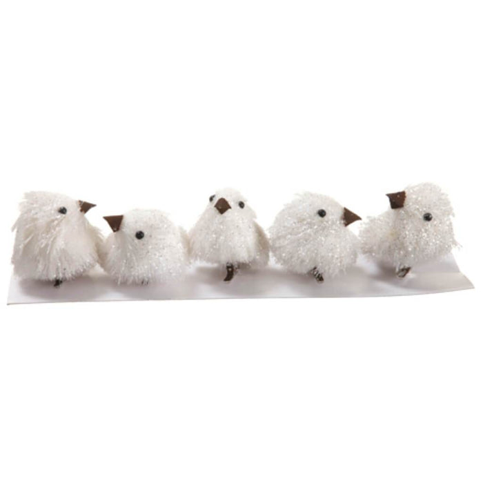Glittered Bird with Clip X5 