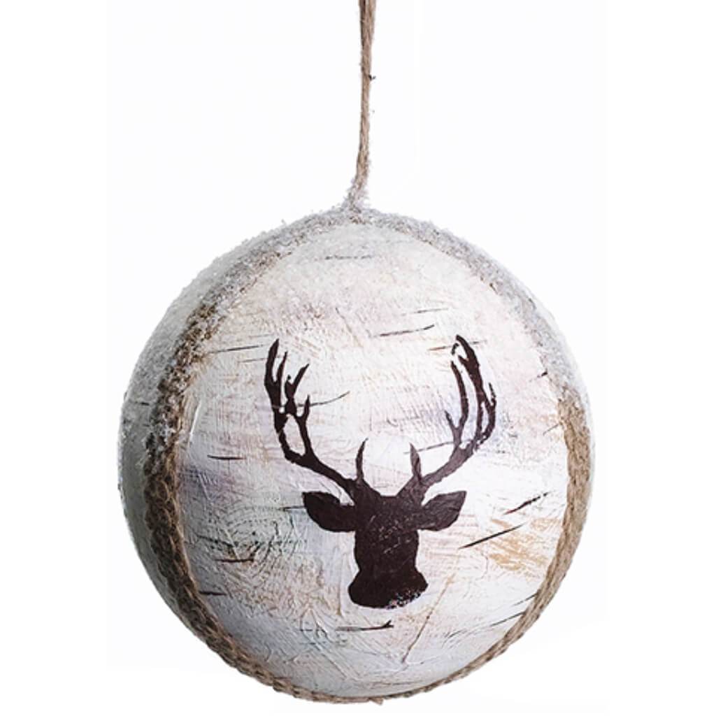 Reindeer Ball Ornament 