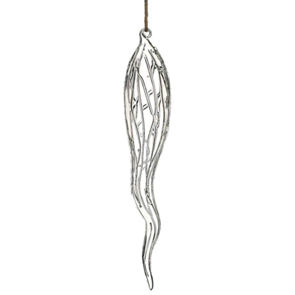 Glass Icicle Ornament 