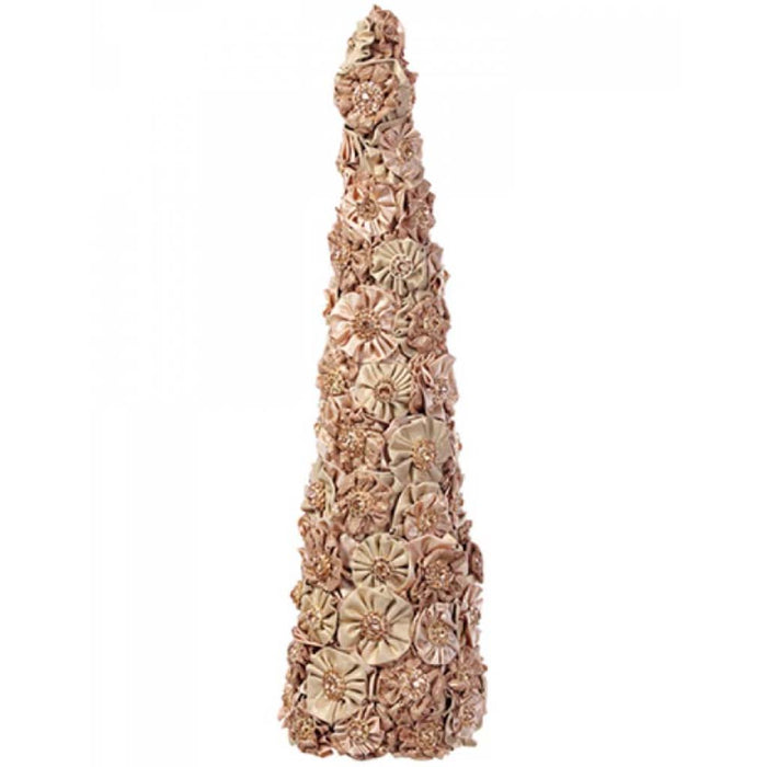 Rhinestone Flower Cone Topiary 