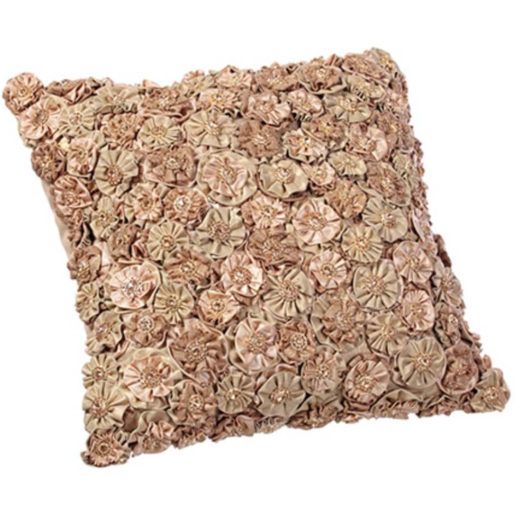 Rhinestone Flower Pillow 