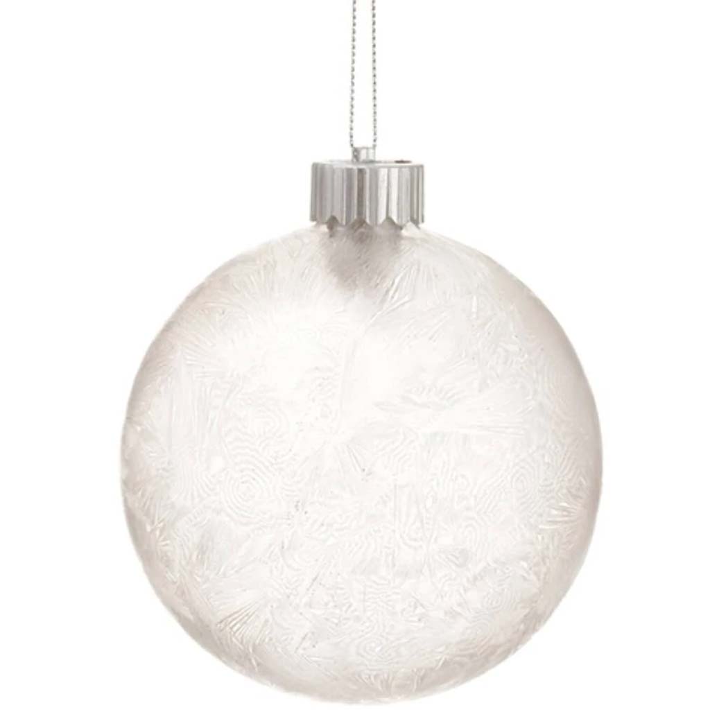 Frosted Glass Ball Ornament 