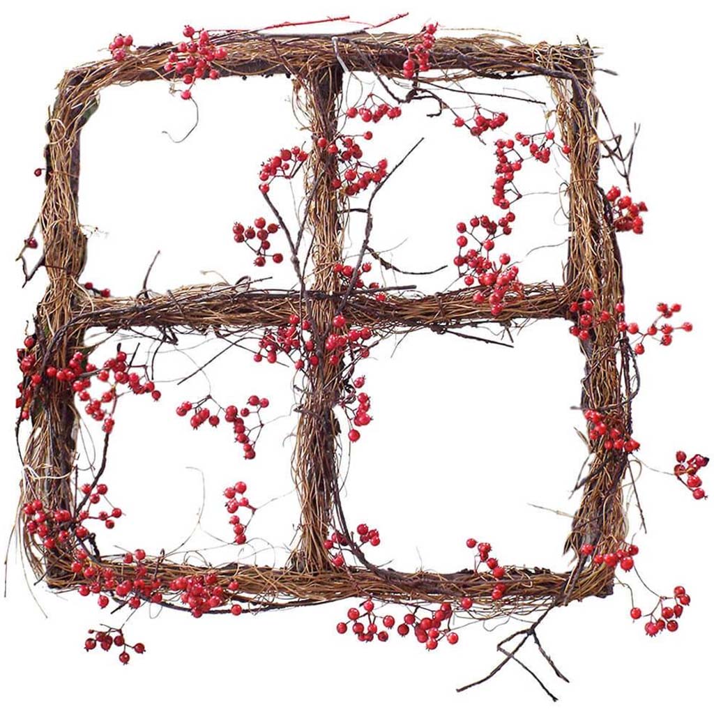 Berry Window Wreath 