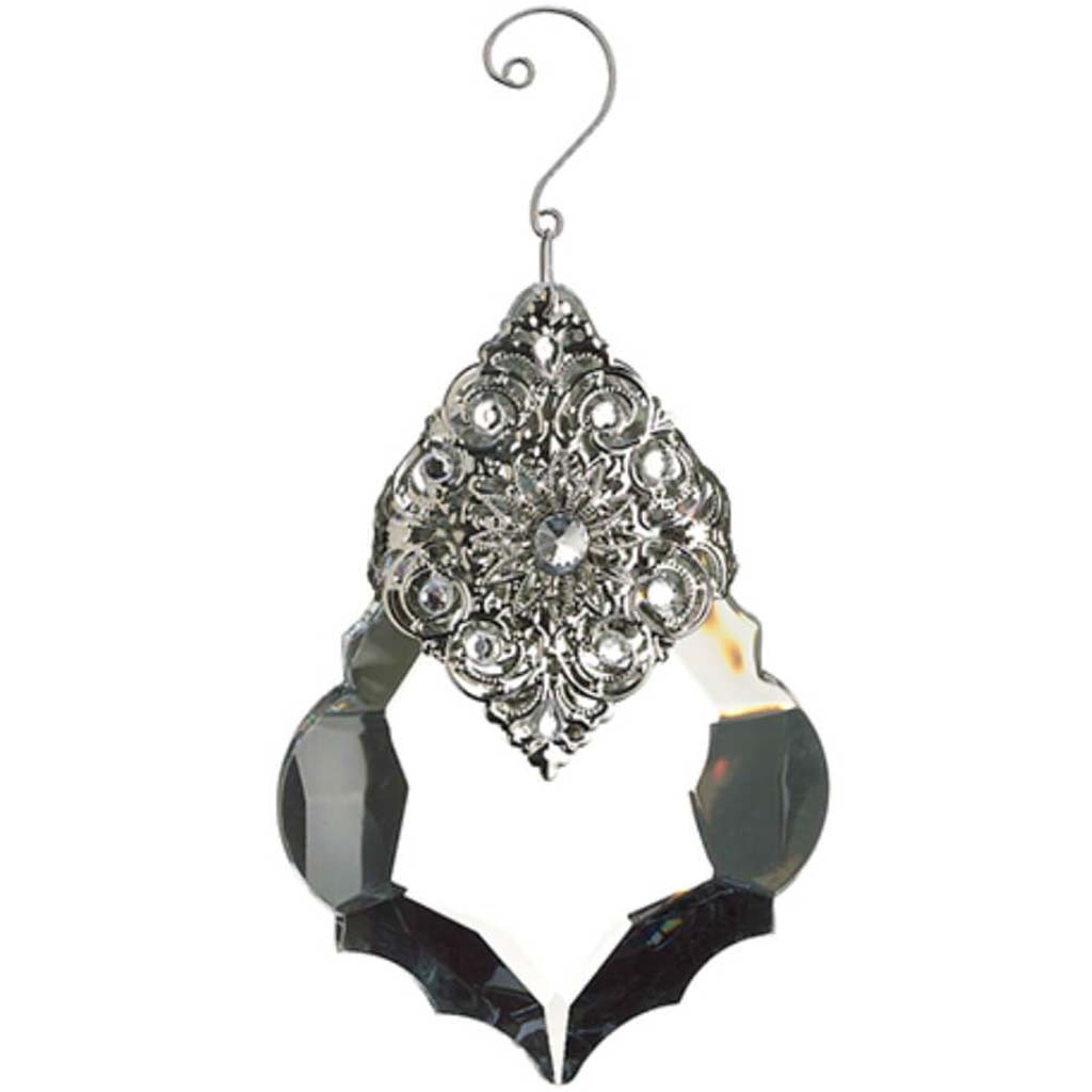 Rhinestone Acrylic Drop Ornament 