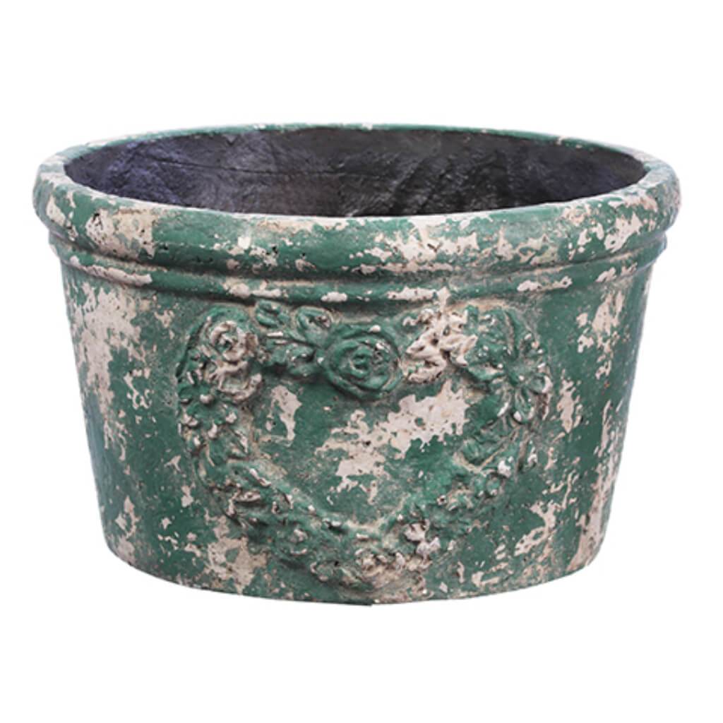 9.75H16.25"D PA.MACHE PLANTER 