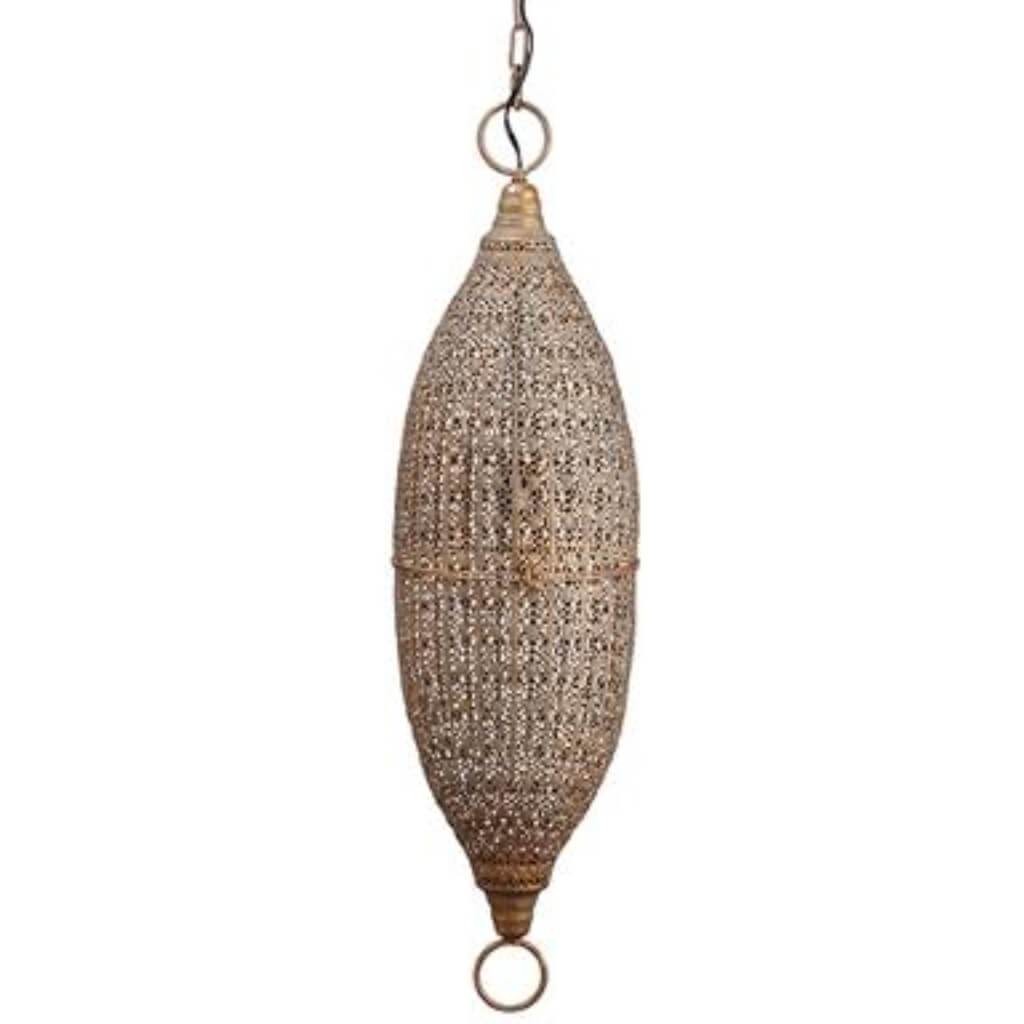 Metal Filigree Hanging Lamp 