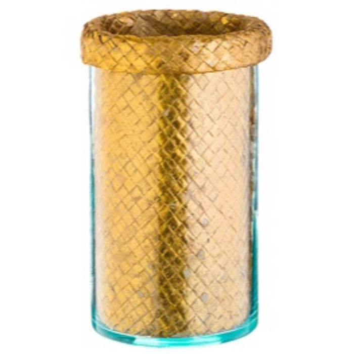 Glass Vase with Basket 