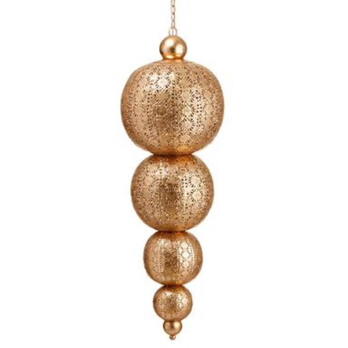 Metal Filigree Hanging Lamp 