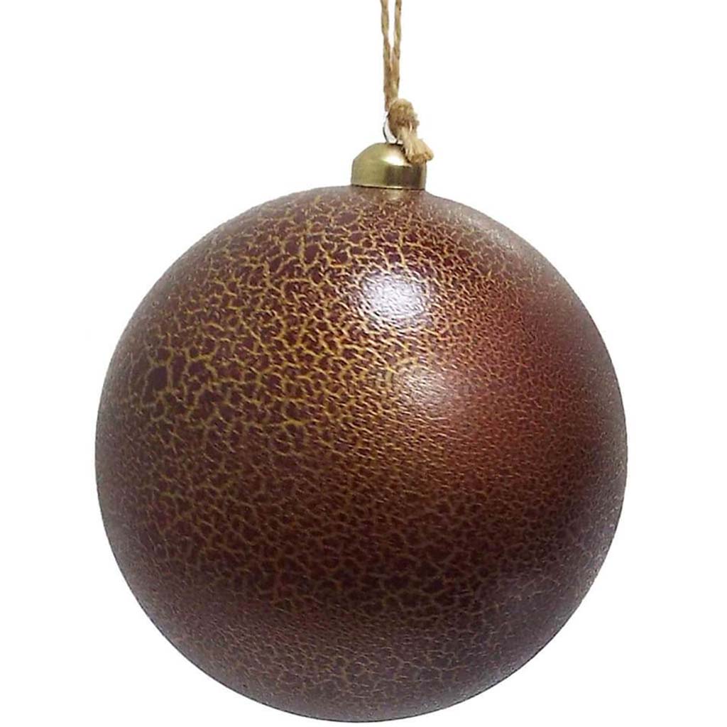 Crackle Glass Ball Ornament 
