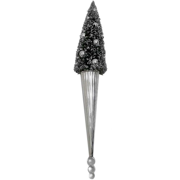 Christmas Tree Glass Finial Ornament 