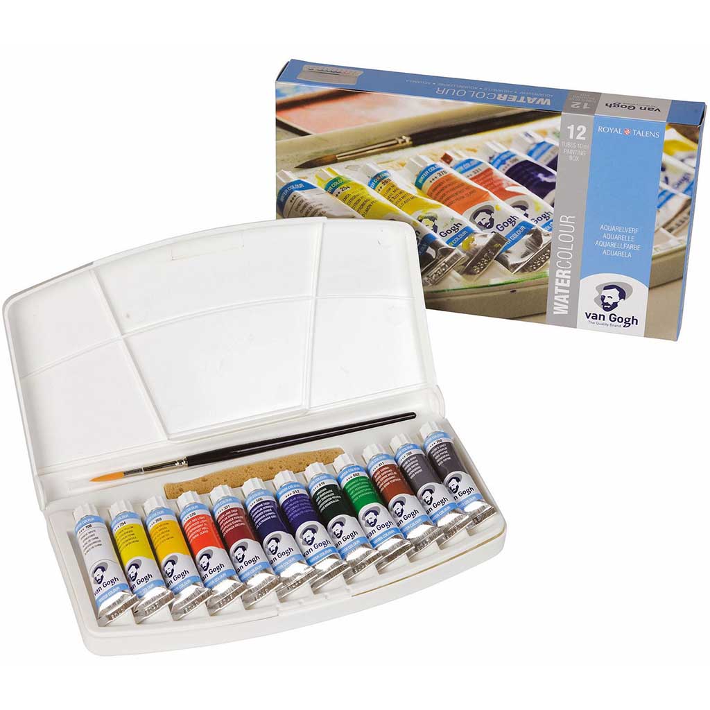 Van Gogh 12 Watercolor Metal Pocket Set