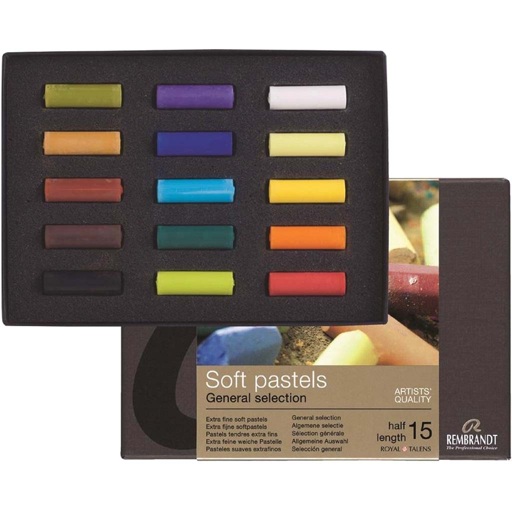 Soft Pastels Set 15 Half Sticks