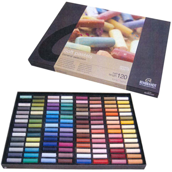 Rembrandt Artists Soft Pastel Set - Half Length Pastels - 60 Colours