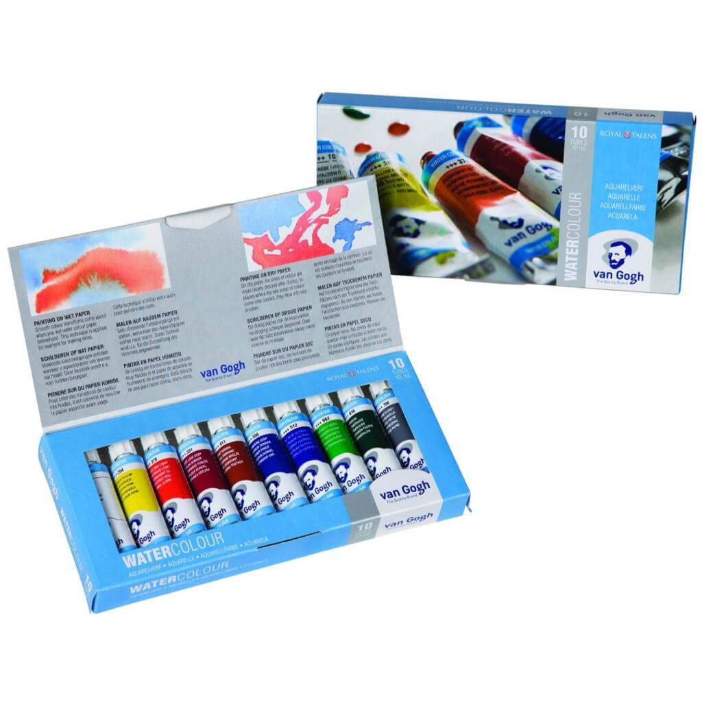Van Gogh Watercolor Sets 10 Color Tube Set