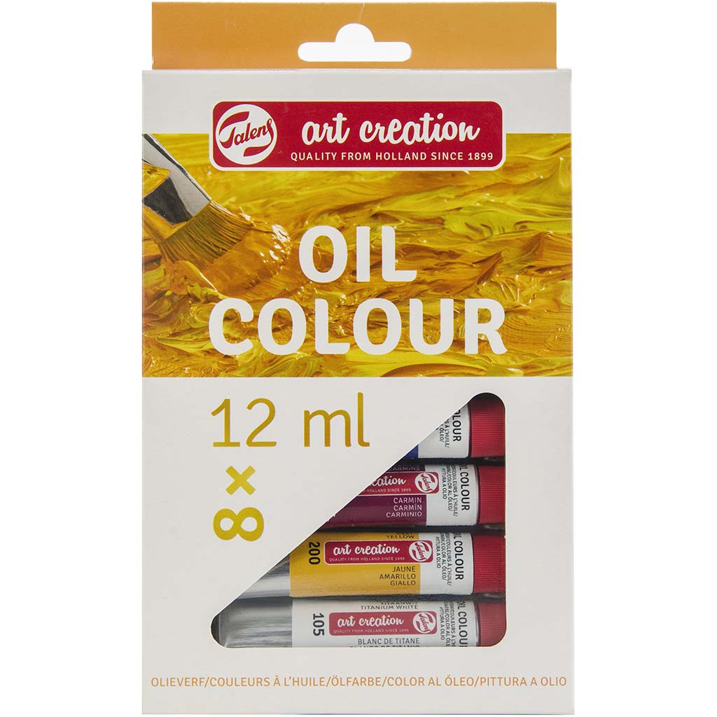 Oil Color Art Creation Set of 8 x 12ml Tubes