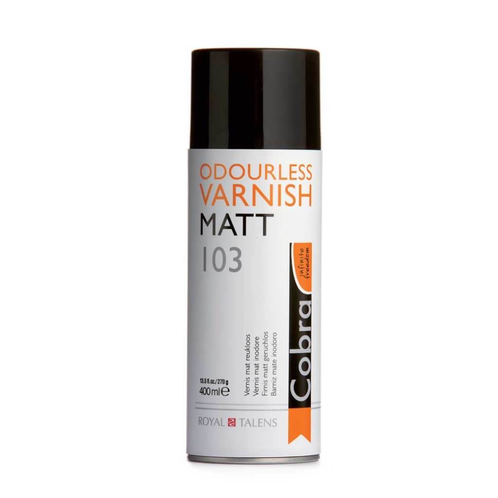 Cobra Water Mixable Oil Colour Odorless Spray Varnish