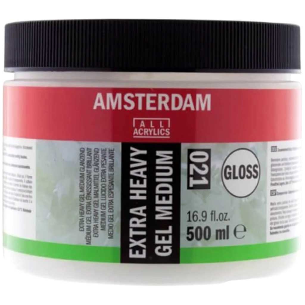 Acrylic Gel Mediums 500ml Jars Extra Heavy Gel Medium Gloss