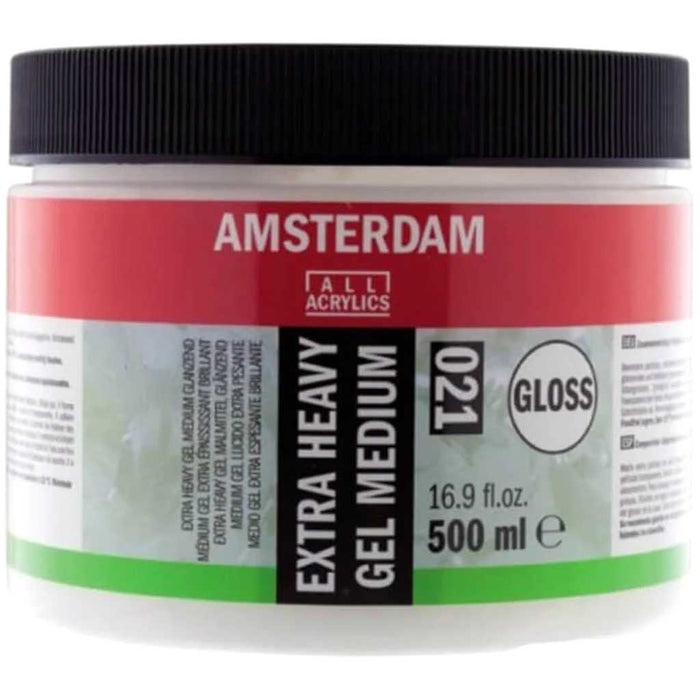 Acrylic Gel Mediums 500ml Jars Extra Heavy Gel Medium Gloss
