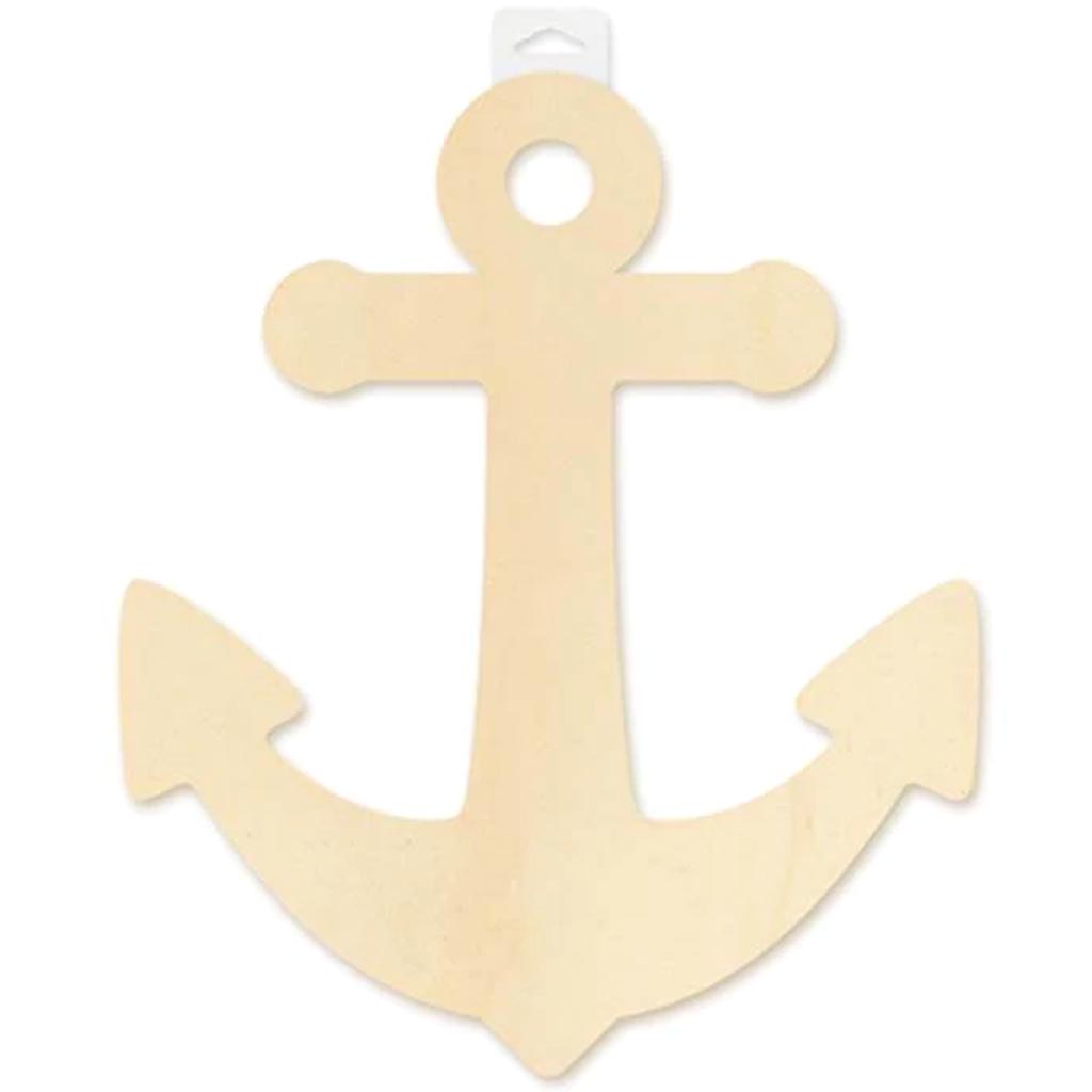 PAINTABLE WALL PLAQUES ANCHOR 14IN 