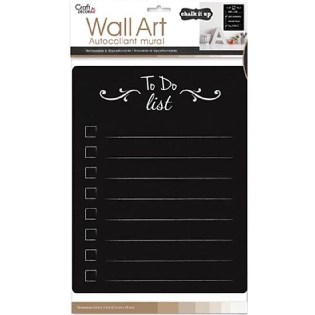 CHALKBOARD/WALL ORGANIZER STICKER TO DO LIST 8&quot;X10.5&quot; 