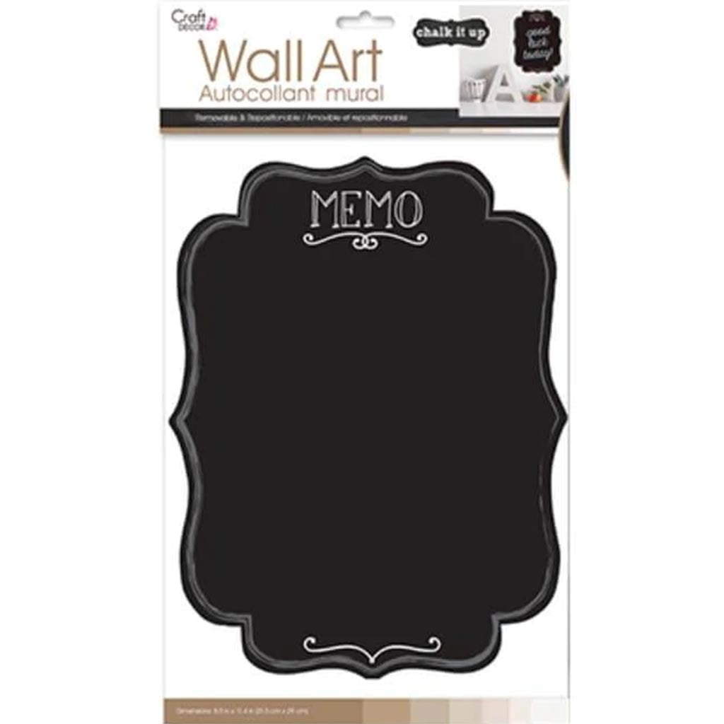 CHALKBOARD/WALL ORGANIZER STICKER MEMO 8&quot;X10.5&quot; 