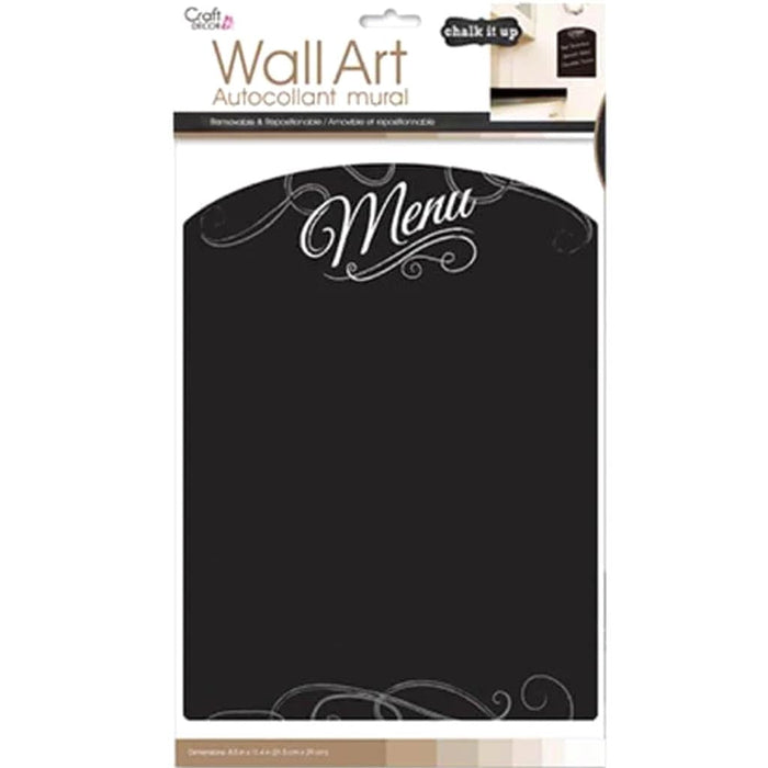 CHALKBOARD/WALL ORGANIZER STICKER MENU 8"X10.5" 