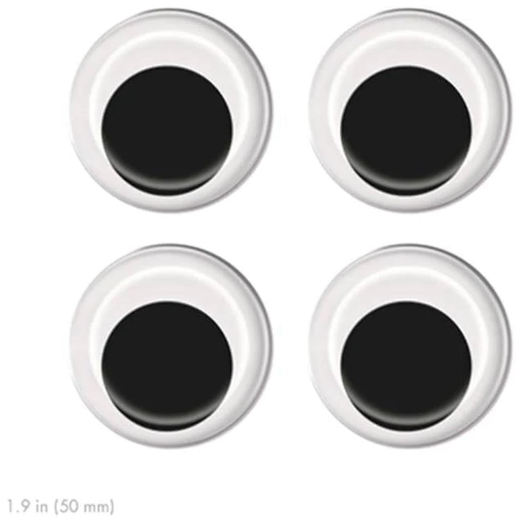 PASTE-ON GOOGLY EYES BLACK STANDARD 50MM 