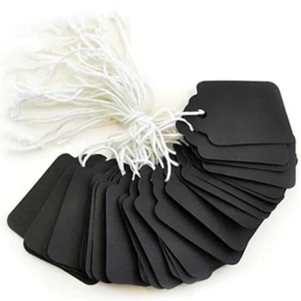 BEADING/JEWELRY ESSENTIAL TAGS ON STRING 2.8CMX4.5CM CHALK-IT 