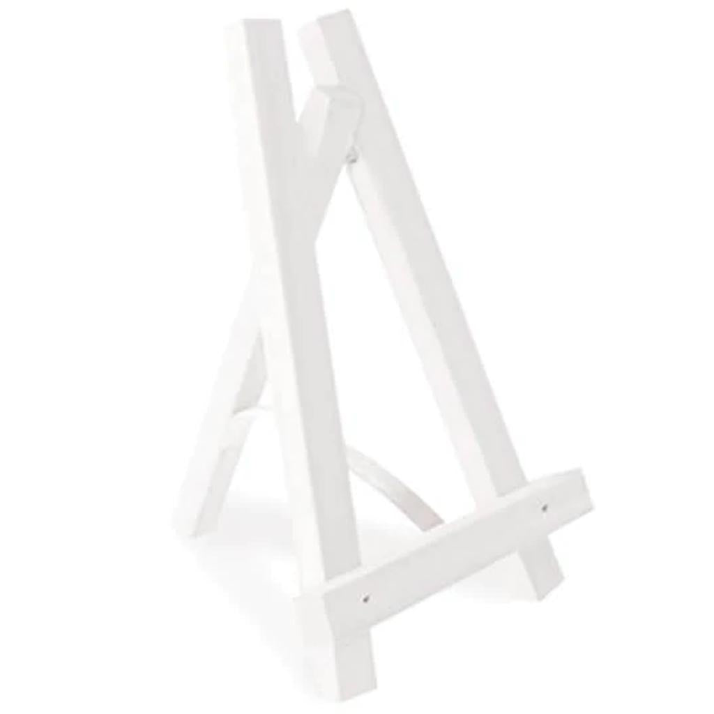 MINI WOOD EASEL 3 1/8&quot; WHITE 