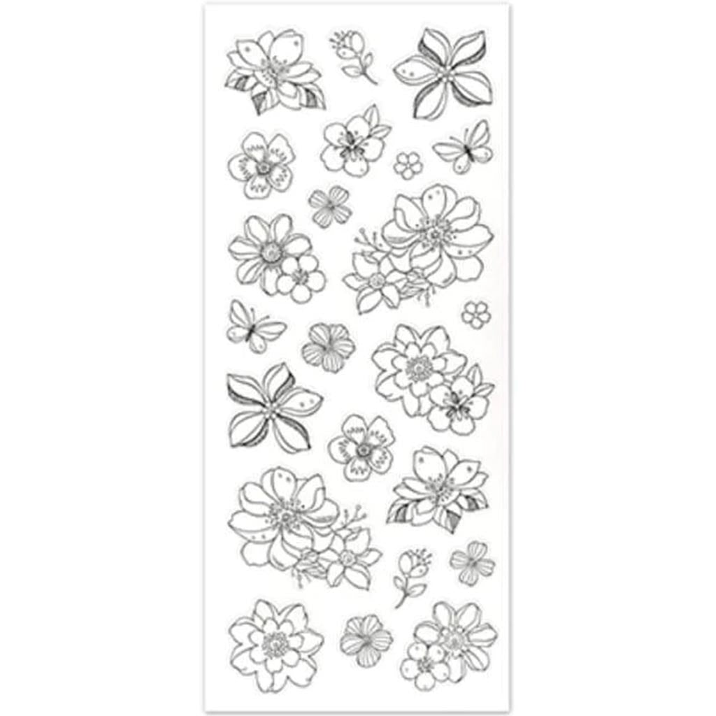 ART THERAPY W/GLITTER FLOWERS 4"X9" 