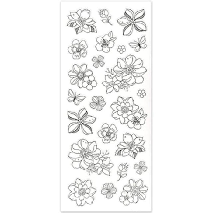 ART THERAPY W/GLITTER FLOWERS 4"X9" 