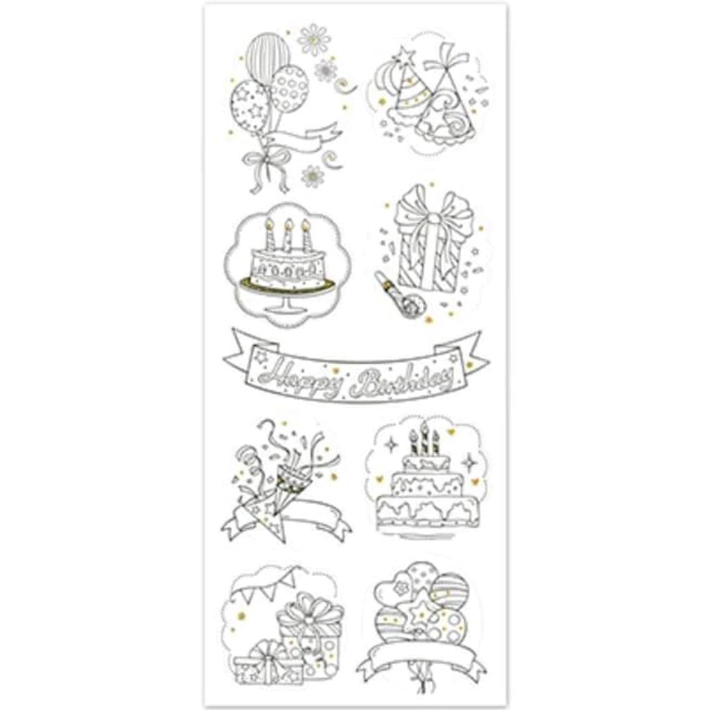 ART THERAPY W/GLITTER BIRTHDAY 4"X9" 