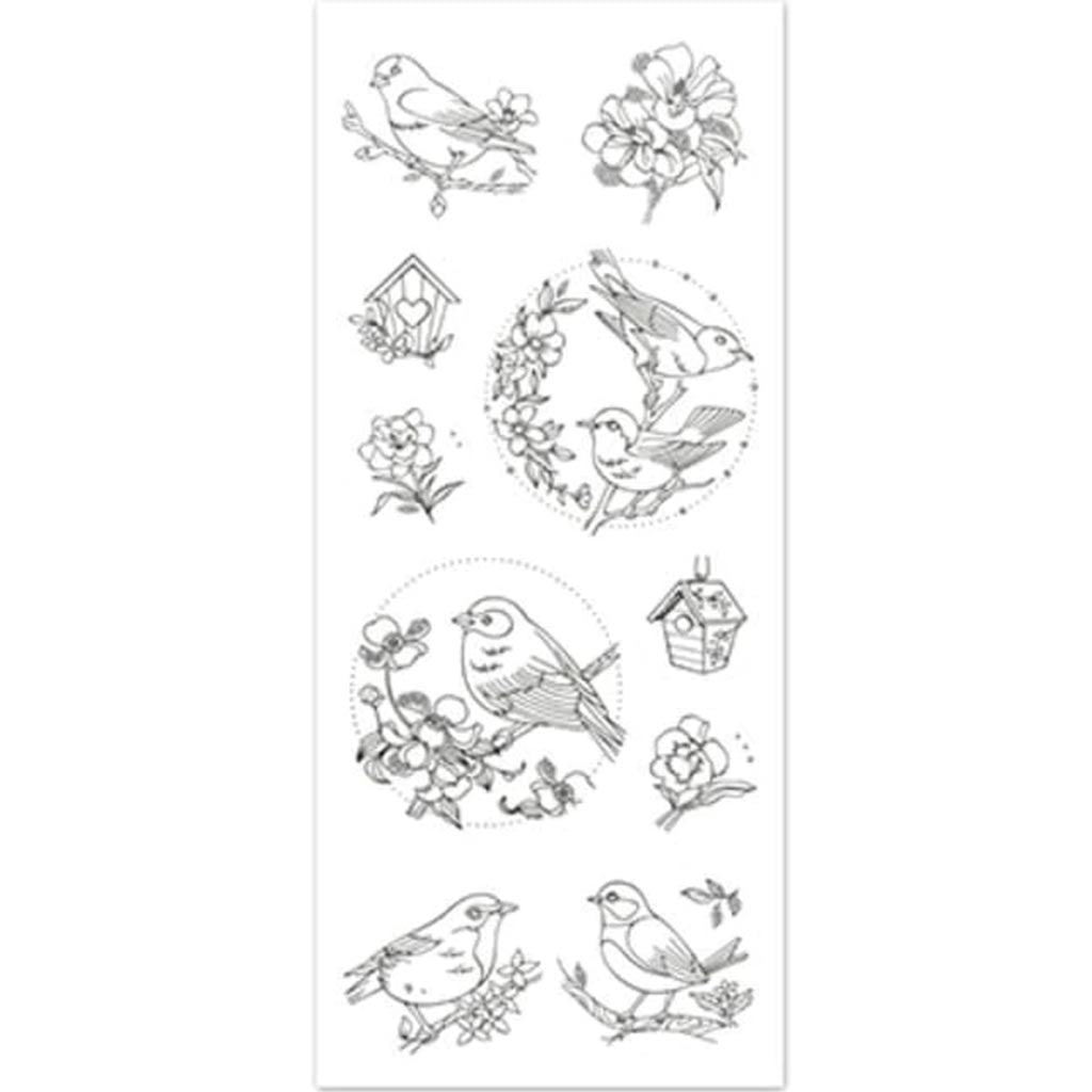 ART THERAPY W/GLITTER BIRDIE 4"X9" 