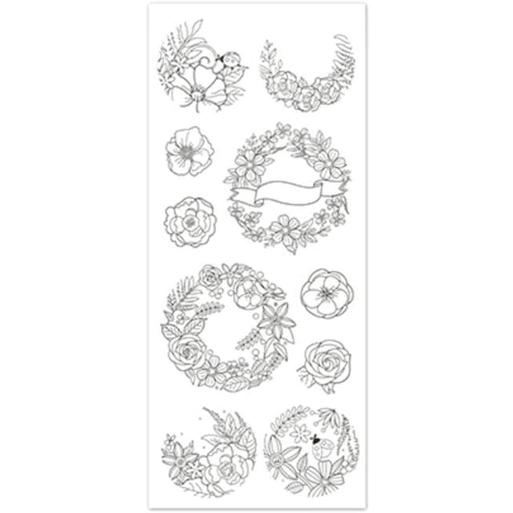 ART THERAPY W/GLITTER LAUREL WREATH 4"X9" 