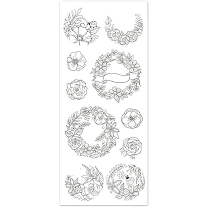 ART THERAPY W/GLITTER LAUREL WREATH 4"X9" 