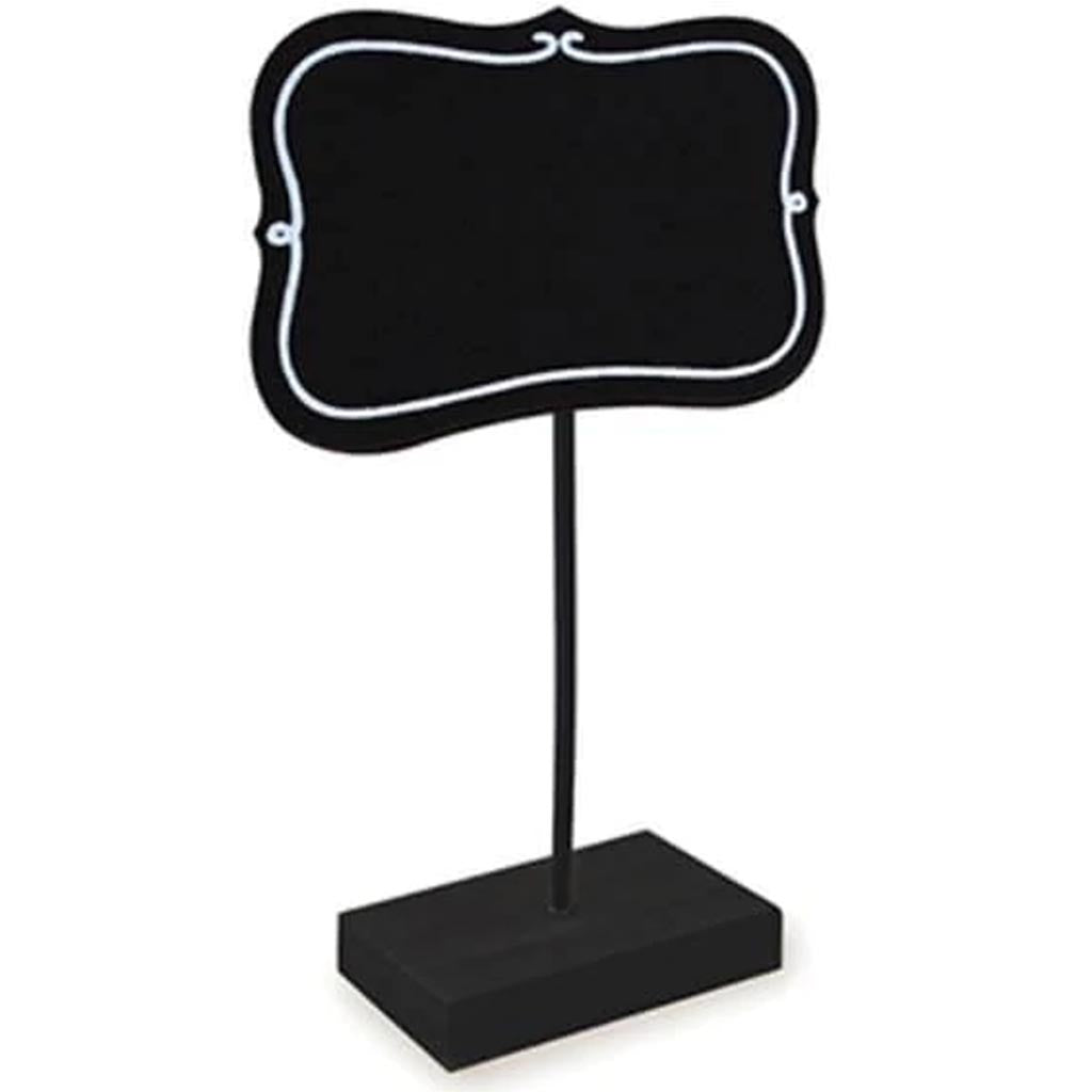 CHALKBOARD CLIP SIGN STAND BRACKET W/WHITE BORDER 