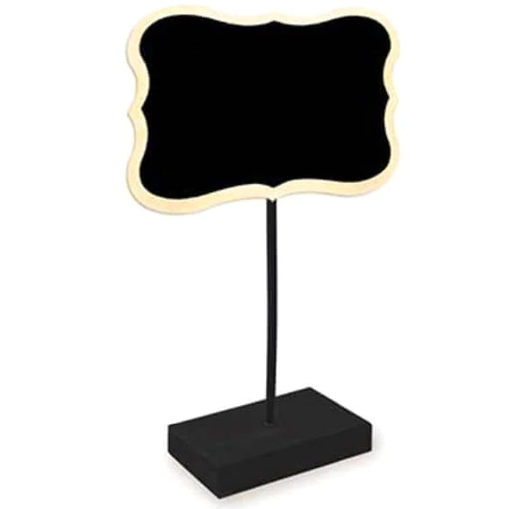 CHALKBOARD CLIP SIGN STAND BRACKET W/NATURAL EDGE 