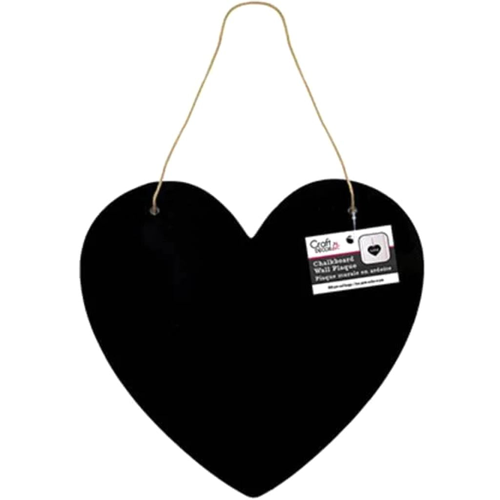 CHALKBOARD WALL PLAQUE HEART 