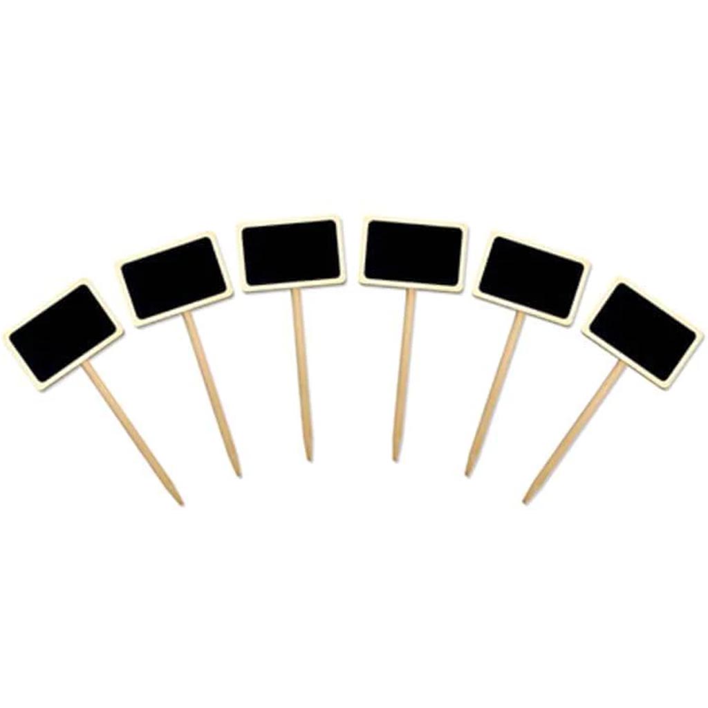 CHALK-IT-UP WOOD STAKES NATURAL RECTANGLE BORDER 